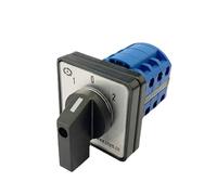 Commutateur de transfert rotatif tripolaire à cames for montage sur rail DIN, 2/3/4/6/7 positions, 20 A, 660 V, LW26-20, LW28-20, YMW26-20/3(0-1)