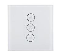 Commutateur de ventilateur intelligent, commutateur de ventilateur de contrôle de téléphone 110-240V 50/60HZ Contrôle d'application pour pour pour appartement(blanche)