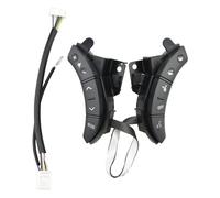 Commutateur de Volant Compatible avec Toyota Highlander 2003-2007 et Land Cruiser 2004-2007 75B037 Ensemble de Bouton de Commande de Volant (Noir) (Noir)