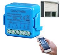 Commutateur de volets roulants WiFi, module de commande pour volets roulants électriques, contrôle vocal avec Alexa et Google Home, application Smart Life, interrupteur pour volets roulants