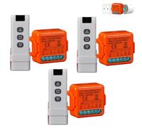 Commutateur de volets roulants WiFi RF,avec télécommande RF 433MHZ, module interrupteur Wifi pour volets roulants électriques, compatible avec Alexa et Google Home,Relais sans fil pour volets roulants