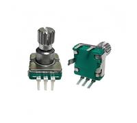 Commutateur d'encodeur EC11 avec bouton-poussoir, 30 positions, codeur rotatif, 5 broches, Type enfichable, arbre en prunier de 12.5mm, 5 pièces