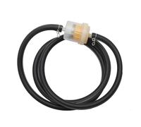 Commutateur d'Essence Moto Tuyau de carburant et d'essence 1 m pour radiateur, diamètre intérieur 5 mm, extérieur 8(Black)