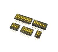 Commutateur Dip SMT SMD de Type coulissant, pas de 1.27mm, 2 rangées, 4 broches, 2 positions/8 broches 4 positions/16 broches 8 positions, 5 pièces(1PIN)