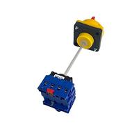 Commutateur d'isolateur 3/4P avec panneau de cadenas 32A 4 pôles 2 positions marche-arrêt avec sélecteur de came rotatif en aluminium YMD11-32B/4P 1 pièces (Color : 32A 3P)