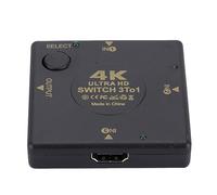 Commutateur DisplayPort | Sélecteur de moniteur 3 entrées 1 sortie,Boîte de commutation pour moniteur HD 4K, connecteur pour commutateu multiples, sélecteur de moniteur