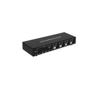 Commutateur DisplayPort/USB 4x1 4K30Hz KVM avec IDATA DP-KVM4