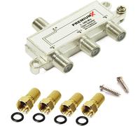 Commutateur Distributeur 3 voies Commutateur SAT 5-2400 MHz Câble numérique HDTV 4K avec 4x F Connecteur