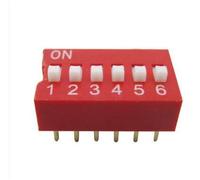 Commutateur DS-05 Rouge 6P DIP 2.54mm 5 Position Encodeur À Glissière 20 PCS/LOT
