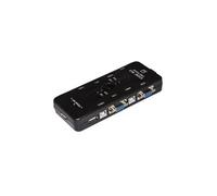Commutateur écran clavier et souris Link Accessori LKKWM4 Noir