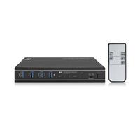 ACT - Commutateur écran-clavier-souris/USB - 4 x USB 3.2 Gen 1 + 2 x HDMI + 2 x USB-C - 1 utilisateur local - de bureau
