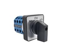 Commutateur électrique à came rotative, 3/4 positions, 12 bornes, 500V, 20a, LW28-20 x 2 pièces(4P 12T 0123)