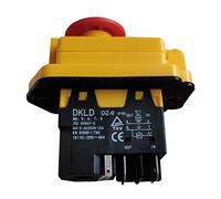 Commutateur électromagnétique DKLD DZ-6E Interrupteurs à bouton-poussoir d'arrêt d'urgence pour équipement de machine-outil industriel Ac 250V 16 (15) A 5E4 DZ-6 IP55