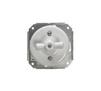 Commutateur encastrable en porcelaine blanche 10 A 250 V 70 x 70 mm idéal pour restaurations et décoration vintage