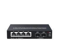 Commutateur Ethernet 2,5 GbE, 4 Ports, 2,5 Gbps, commutateur réseau, 2 Ports, 10 GbE, Emplacement SFP +, commutateur de Laboratoire Domestique, Plug and Play (Size : US Adapter)