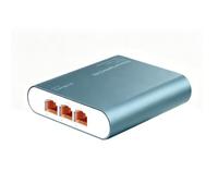 Commutateur Ethernet 2,5 Go avec entrée POE, répartiteur réseau 1 à 3 2500 Mbit/s avec câble d'alimentation de type C, adaptateur Internet RJ45 haute vitesse pour câble Cat 5/5e/6/7/8, boîtier en