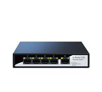 Commutateur Ethernet 2.5GbE, 5 Ports, commutateur réseau 2.5G, sans Ventilateur, for Petite Configuration de Laboratoire à Domicile, Plug and Play Non géré