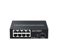 Commutateur Ethernet 8 Ports 2.5GbE commutateur réseau 2.5Gbps 1 Port 10GbE SFP + Emplacement commutateur Non géré de Laboratoire à Domicile Plug and Play (Size : EU Adapter)