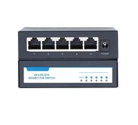 Commutateur Ethernet Actif POE 48 V 100 Mbit/s 802.3af 802.3at, concentrateur/répartiteur Ethernet(100M EU Plug)