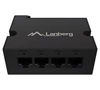 Commutateur Ethernet DIN-FE4-AT-30W RJ45 PoE+ femelle x4 noir 100m plastique ...