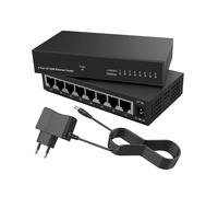 Commutateur Ethernet Gigabit 8 , Concentrateur RJ45, Répartiteur Internet, Commutateur Intelligent, Commutateur Réseau Ethernet 10/100 Mbps,