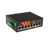Commutateur Ethernet Gigabit industriel professionnel, kit de montage sur rail DIN Plug and Play, pour appareils IoT avec 8 ports Fast Ethernet,