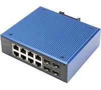 Commutateur Ethernet industriel Digitus DN-651153 8+4 ports 10 / 100 / 1000 MBit/s fonction PoE
