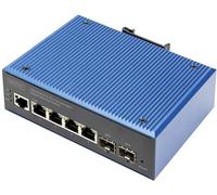 - Commutateur - industriel - Géré - 4 x 10/100/1000 + 2 x SFP - Montage sur rail DIN