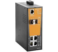 Commutateur Ethernet industriel Weidmüller IE-SW-AL06M-4GTPOE-2GESFP 10 / 100 / 1000 MBit/s fonction PoE