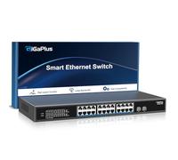Commutateur Ethernet Non géré 26 Ports 2.5Gb avec 24 Ports 2.5G Base-T, 2 Ports 10G SFP+. Commutateur réseau GiGaPlus 2.5Gbps pour NAS/PC 2.5Gbps, routeur WiFi6, Point d'accès sans Fil
