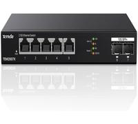 Tenda Switch 2,5 Gigabit, commutateur Ethernet 5 Ports 2,5G, 2 Ports SFP+ 10 Gbit/s, commutateur LAN Ethernet 2,5 Gigabit Non géré, Plug and Play, boîtier métallique, Noir (TEM2007X)
