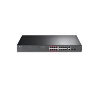 Commutateur Ethernet - TP-LINK - TL-SL1218MP - 16 Ports - Modulaire - PoE
