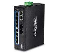 Commutateur Ethernet - TRENDNET - TI-G102 - 10 Ports - Modulaire - IP30 Résistant aux Chocs
