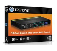 Commutateur Ethernet - TRENDNET - TPE-1620WS - 16 Ports - PoE+ - 1U Montable en rack