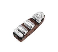 Commutateur Fenêtre Automatique Console Commande Principale Lève-vitre Électrique pour Benz Classe C W205 S205 X253 C200 C300 C350 C63 AMG A2059056811(Brown)
