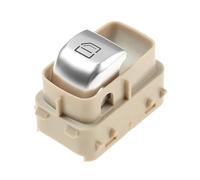 Commutateur Fenêtre Automatique Console Commande Principale Lève-vitre Électrique pour Benz Classe C W205 S205 X253 C200 C300 C350 C63 AMG A2059056811(Beige Single Button)