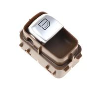 Commutateur Fenêtre Automatique Console Commande Principale Lève-vitre Électrique pour Benz Classe C W205 S205 X253 C200 C300 C350 C63 AMG A2059056811(Brown Single Button)