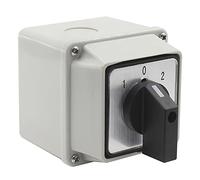 Commutateur fermé à 3 positions et 12 bornes - 380 V, 20 A - Sélecteur à came rotative universel