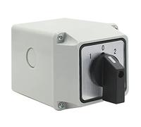 Commutateur fermé à 3 positions et 12 bornes - 380 V, 25 A - Sélecteur à came rotative universel