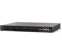 Commutateur géré empilable Cisco SX550X-24F, avec 24 Ports 10 Gigabit Ethernet (GbE), combine 20 connecteurs SFP+ plus 4 x 10G SFP+, routage dynamique L3, protection à vie limitée (SX550X-24F-K9-EU)