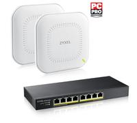 Zyxel Commutateur géré L2 GS1915-8EP Gigabit 10/100/1000 PoE Noir