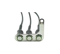 Commutateur Guidon Moto Interrupteur De Guidon Moto Interrupteurs Montage Réglables Marche-arrêt 3 Boutons Klaxon Phare Clignotant Avec LED