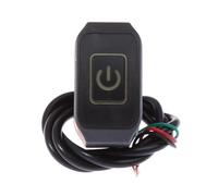 Commutateur Guidon Moto Interrupteur De Moto 22 Mm avec Éclairage LED, Bouton De Commande Momentané, Montage sur Guidon, Phare, Klaxon, Interrupteur Modifié
