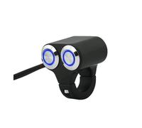 Commutateur Guidon Moto Interrupteur Marche/arrêt pour Guidon Moto, 7/8 Pouces, 22 Mm, Interrupteur pour Phare, Frein, Feu Antibrouillard, Marche/arrêt avec Voyant Lumineux