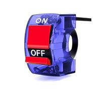 Commutateur Guidon Moto Interrupteur Universel À 3 Fils pour Guidon De Moto, Bouton Marche/arrêt avec Lumière LED, pour Moto, VTT, DC12 V/10 A