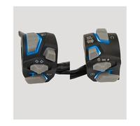 Commutateur Guidon Moto Interrupteur Universel pour Guidon De Moto, 7/8'', 22 Mm, Voyant D'avertissement, Clignotant, Klaxon, Bouton De Démarrage Et D'arrêt avec LED