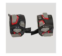 Commutateur Guidon Moto Interrupteur Universel pour Guidon De Moto, 7/8'', 22 Mm, Voyant D'avertissement, Clignotant, Klaxon, Bouton De Démarrage Et D'arrêt avec LED