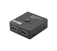 Commutateur HD 4K HDMI-adaptateur compatible 2 en 1 sortie HDMI-séparateur de commutateur Compatible pour ordinateurs portables moniteurs HDTV projecteurs