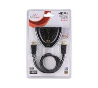 Commutateur HDCP.HDMI 1.4 femelle X3 4K. UHD noir