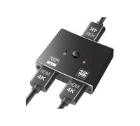 INF Commutateur HDMI 2.0 2 entrées 1 sortie Répartiteur HDMI 4K 1 entrée 2 sorties